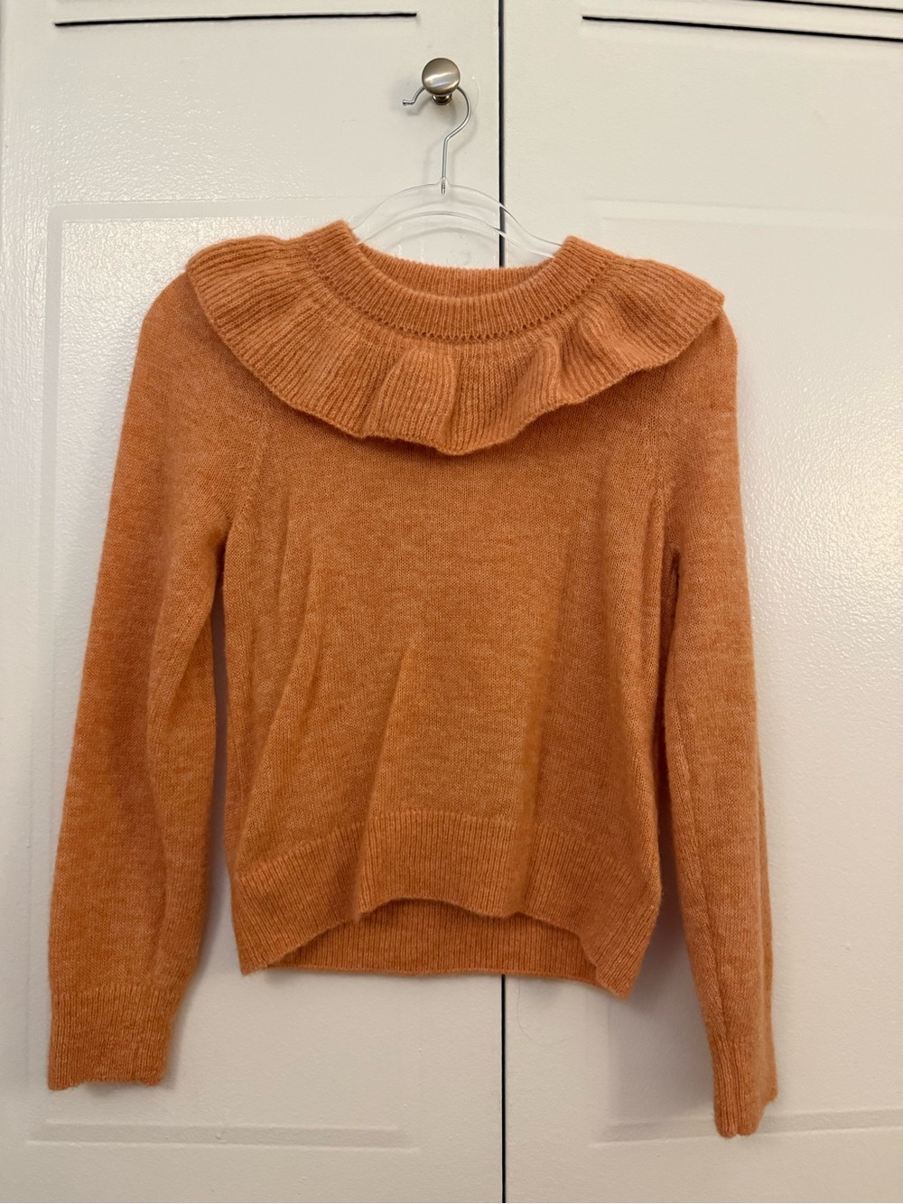 Doen Ruffle Collar Sweater - Burnt Orange